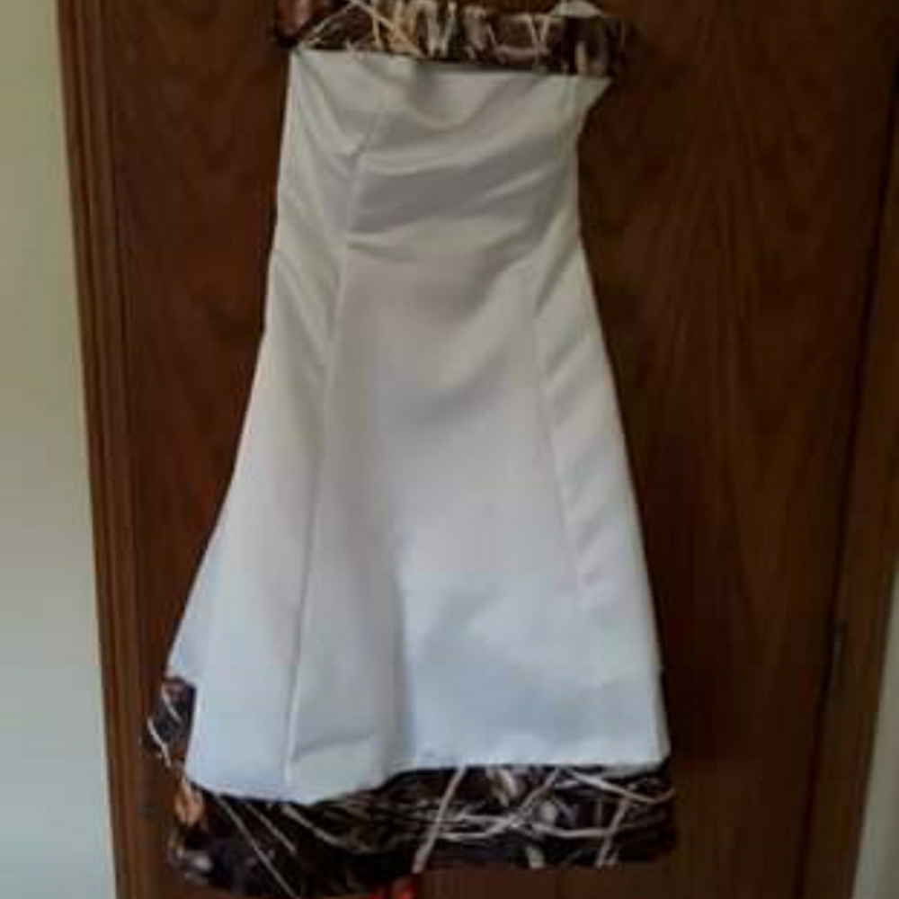 Size 6 camo wedding dress